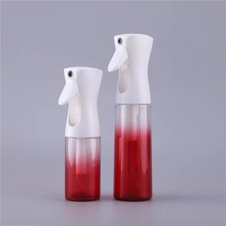 Refillable continuous hair fine mist spray bottles