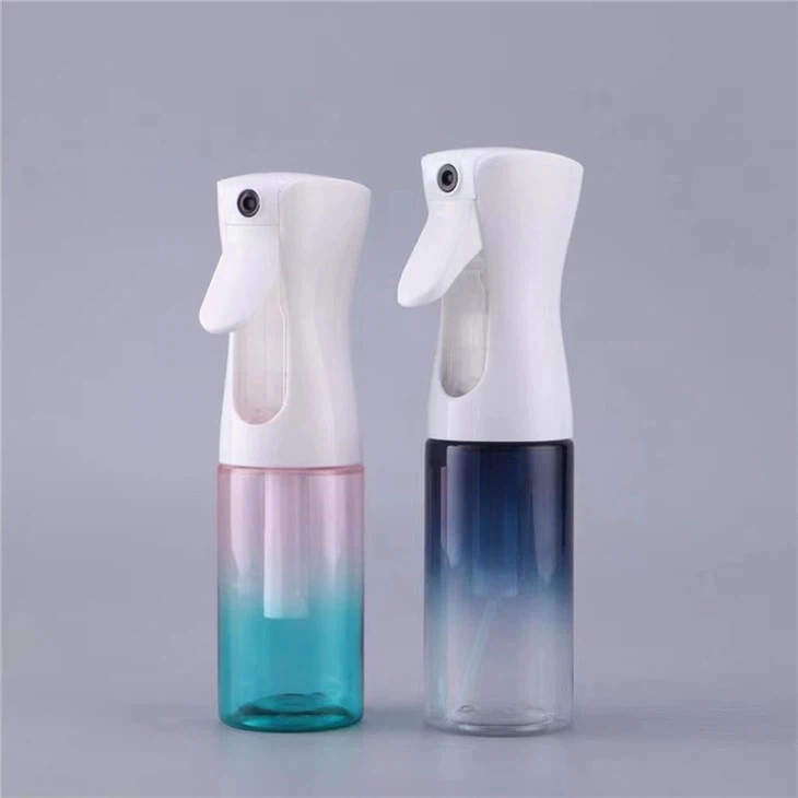 PET Refillable continuous hair fine mist spray bottles