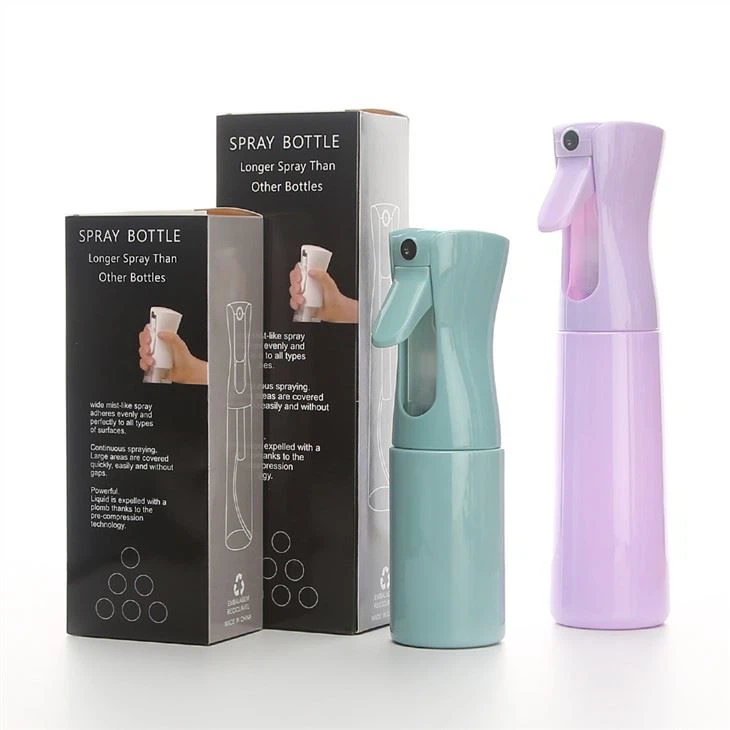 High Quality Refillable continuous spray bottles with box